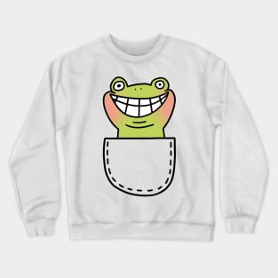 Creepy smiling frog Crewneck Sweatshirt